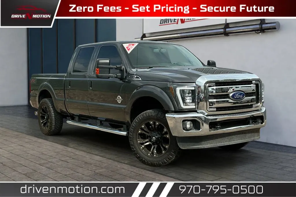 Gray 2016 Ford F250 Super Duty Crew Cab Lariat Pickup 4D 6 3/4 ft for sale in Greeley, CO