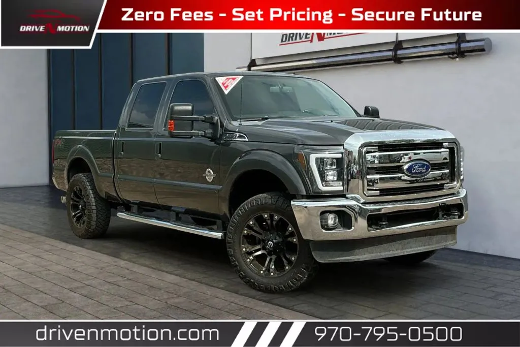 Gray 2016 Ford F250 Super Duty Crew Cab Lariat Pickup 4D 6 3/4 ft for sale in Greeley, CO
