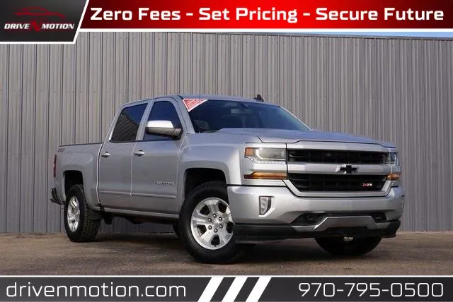 Used 2018 Chevrolet Silverado 1500 Crew Cab LT Pickup 4D 3/4 ft