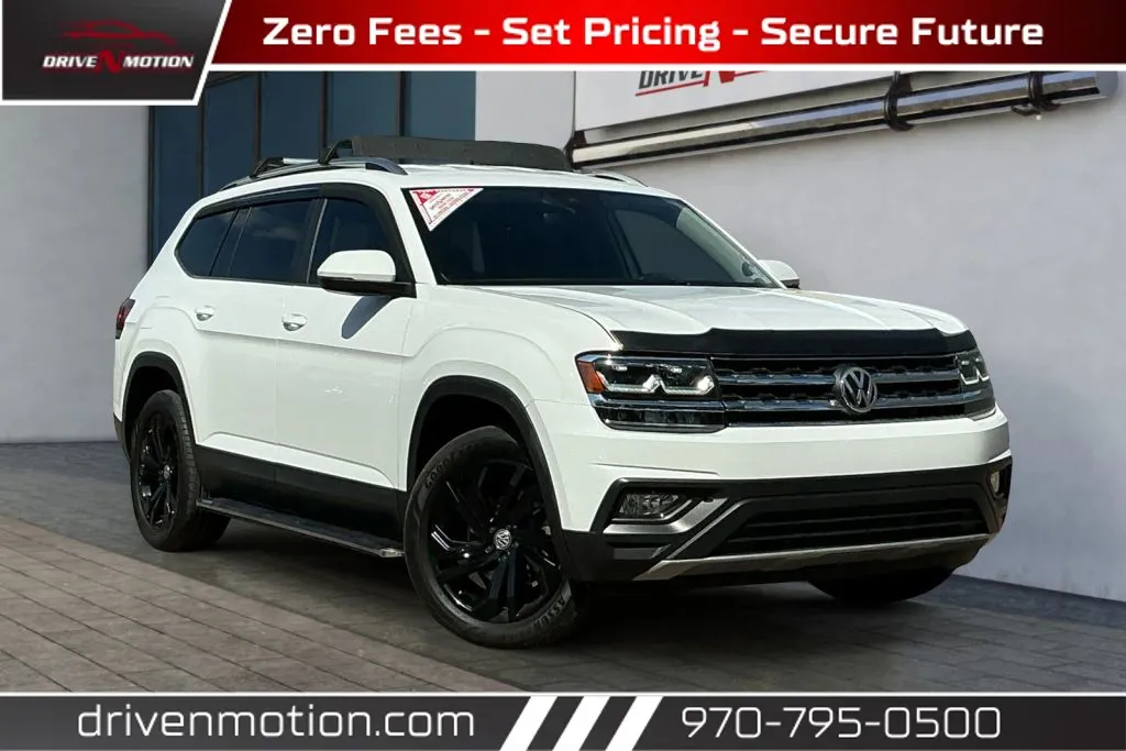 White 2019 Volkswagen Atlas SE w/Tech Pkg Sport Utility 4D for sale in Greeley, CO