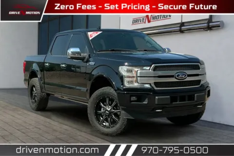 Black 2018 Ford F-150 SuperCrew Cab Platinum Pickup 4D 5 1/2 ft for sale in Greeley, CO