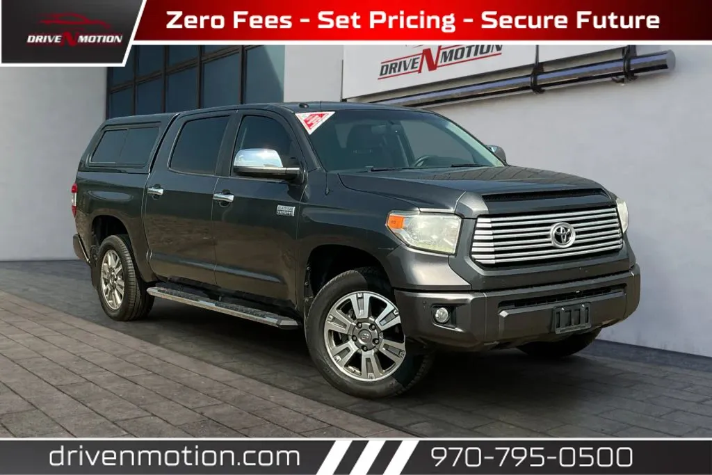 Gray 2016 Toyota Tundra CrewMax Platinum Pickup 4D 5 1/2 ft for sale in Greeley, CO