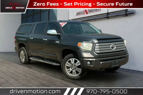 Gray 2016 Toyota Tundra CrewMax Platinum Pickup 4D 5 1/2 ft for sale in Greeley, CO