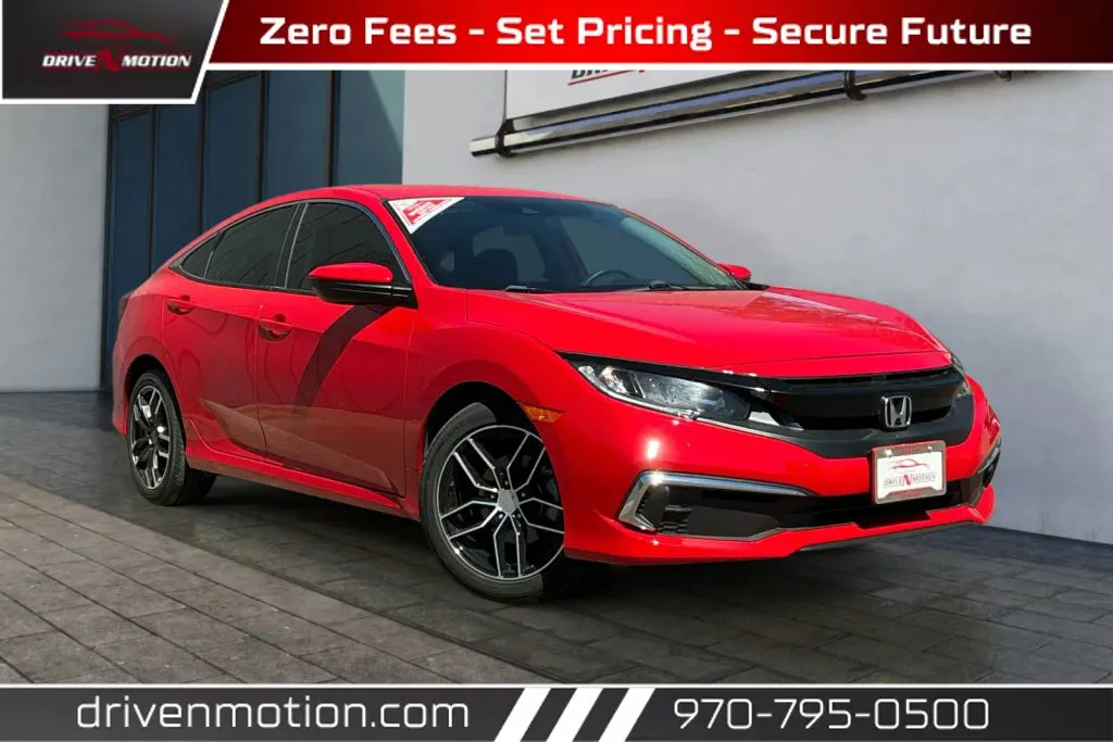 Red 2021 Honda Civic LX Sedan 4D for sale in Greeley, CO