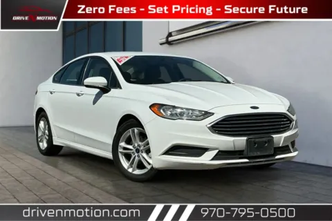 White 2018 Ford Fusion SE Sedan 4D for sale in Greeley, CO