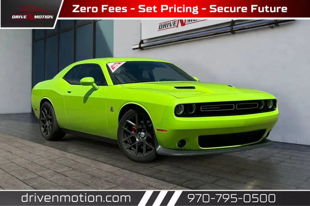 Green 2015 Dodge Challenger Scat Pack Coupe 2D for sale in Greeley, CO
