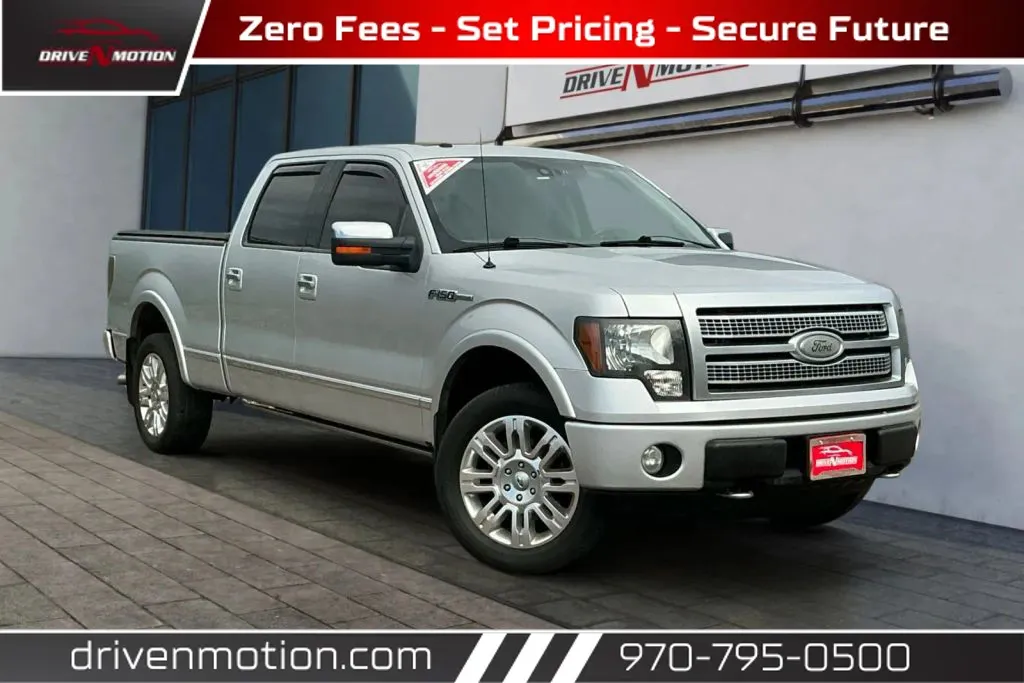 Silver 2010 Ford F-150 SuperCrew Cab Platinum Pickup 4D 5 1/2 ft for sale in Greeley, CO