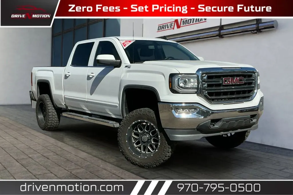 White 2018 GMC Sierra 1500 Crew Cab SLE Pickup 4D 6 1/2 ft for sale in Greeley, CO