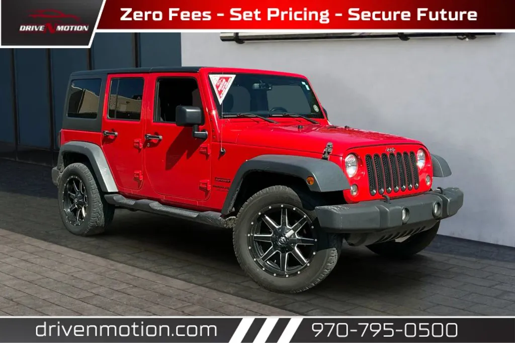 Red 2018 Jeep Wrangler Unlimited Sport S (JK) Sport Utility 4D for sale in Greeley, CO
