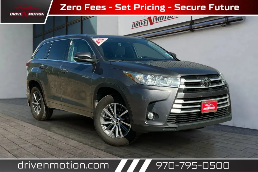 Gray 2018 Toyota Highlander XLE Sport Utility 4D for sale in Greeley, CO
