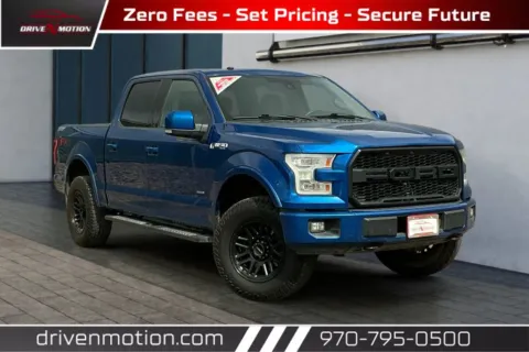 Blue 2017 Ford F-150 SuperCrew Cab Lariat Pickup 4D 5 1/2 ft for sale in Greeley, CO