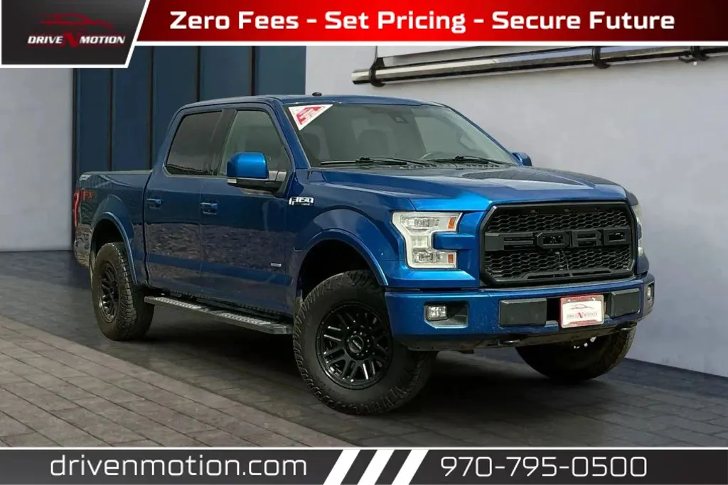 Blue 2017 Ford F-150 SuperCrew Cab Lariat Pickup 4D 5 1/2 ft for sale in Greeley, CO