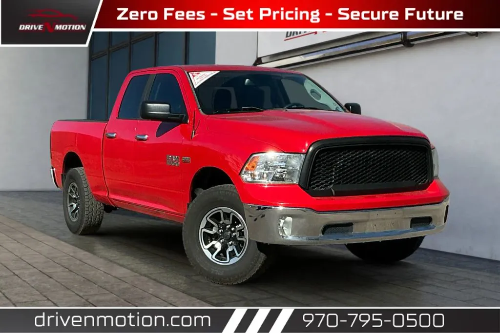 Red 2016 Ram 1500 Quad Cab Big Horn Pickup 4D 6 1/3 ft for sale in Greeley, CO