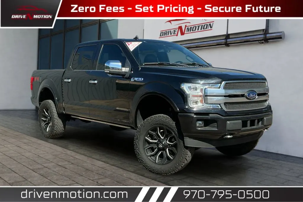 Black 2020 Ford F-150 SuperCrew Cab Platinum Pickup 4D 5 1/2 ft for sale in Greeley, CO