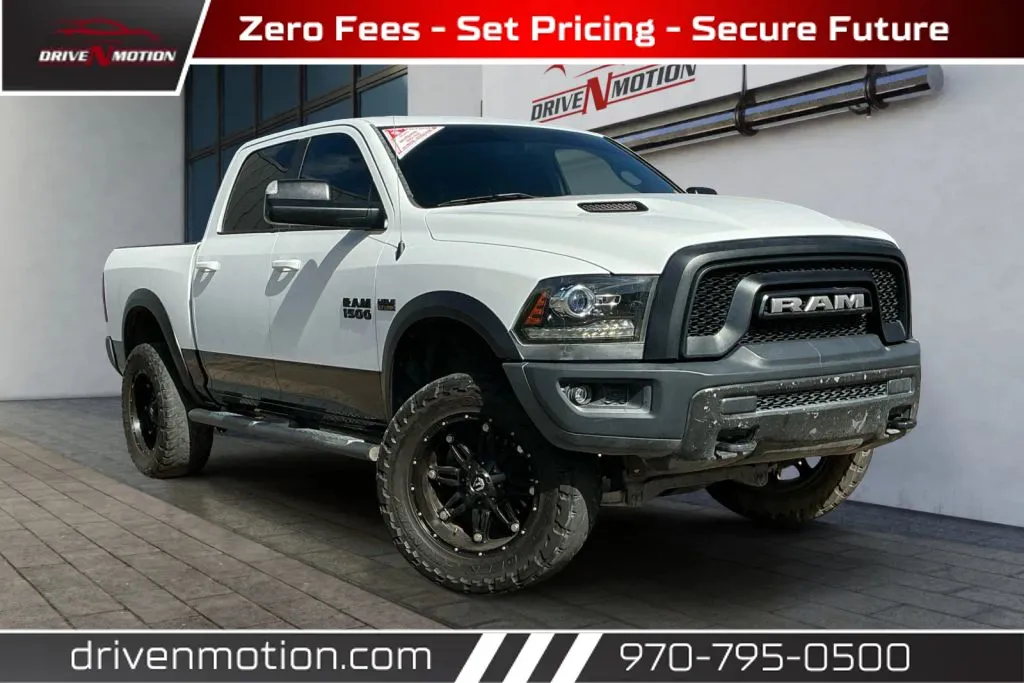 White 2017 Ram 1500 Crew Cab Rebel Pickup 4D 5 1/2 ft for sale in Greeley, CO