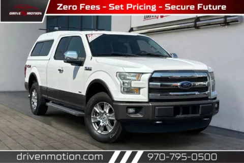 White 2016 Ford F-150 Super Cab Lariat Pickup 4D 6 1/2 ft for sale in Greeley, CO