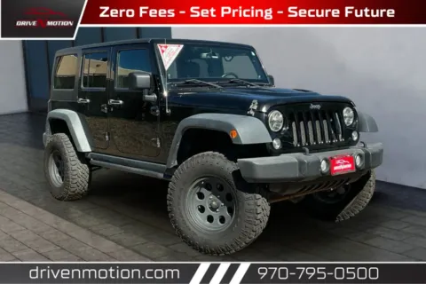 Black 2014 Jeep Wrangler Unlimited Rubicon Sport Utility 4D for sale in Greeley, CO