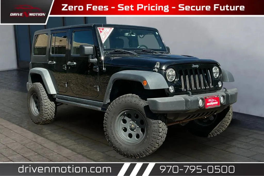 Black 2014 Jeep Wrangler Unlimited Rubicon Sport Utility 4D for sale in Greeley, CO
