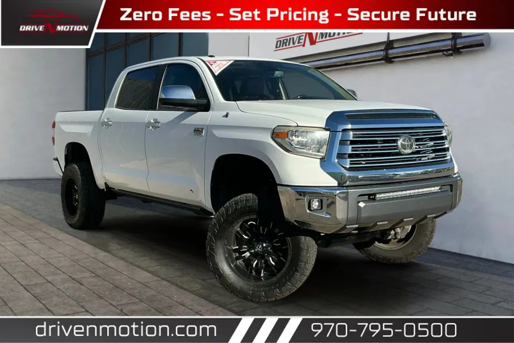 White 2018 Toyota Tundra CrewMax 1794 Edition Pickup 4D 5 1/2 ft for sale in Greeley, CO