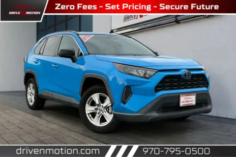 Blue 2021 Toyota RAV4 Hybrid LE Sport Utility 4D for sale in Greeley, CO