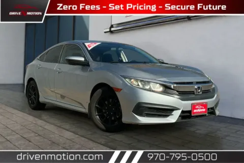 Silver 2016 Honda Civic LX Sedan 4D for sale in Greeley, CO
