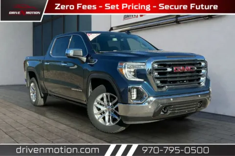 Blue 2019 GMC Sierra 1500 Crew Cab SLT Pickup 4D 5 3/4 ft for sale in Greeley, CO