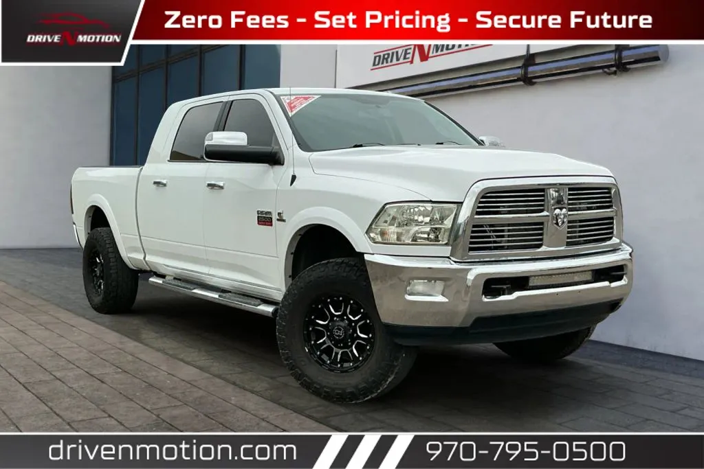White 2012 Ram 2500 Mega Cab Laramie Pickup 4D 6 1/3 ft for sale in Greeley, CO