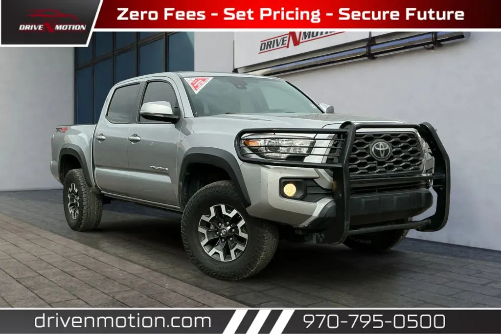 Silver 2020 Toyota Tacoma Double Cab SR5 Pickup 4D 5 ft for sale in Greeley, CO