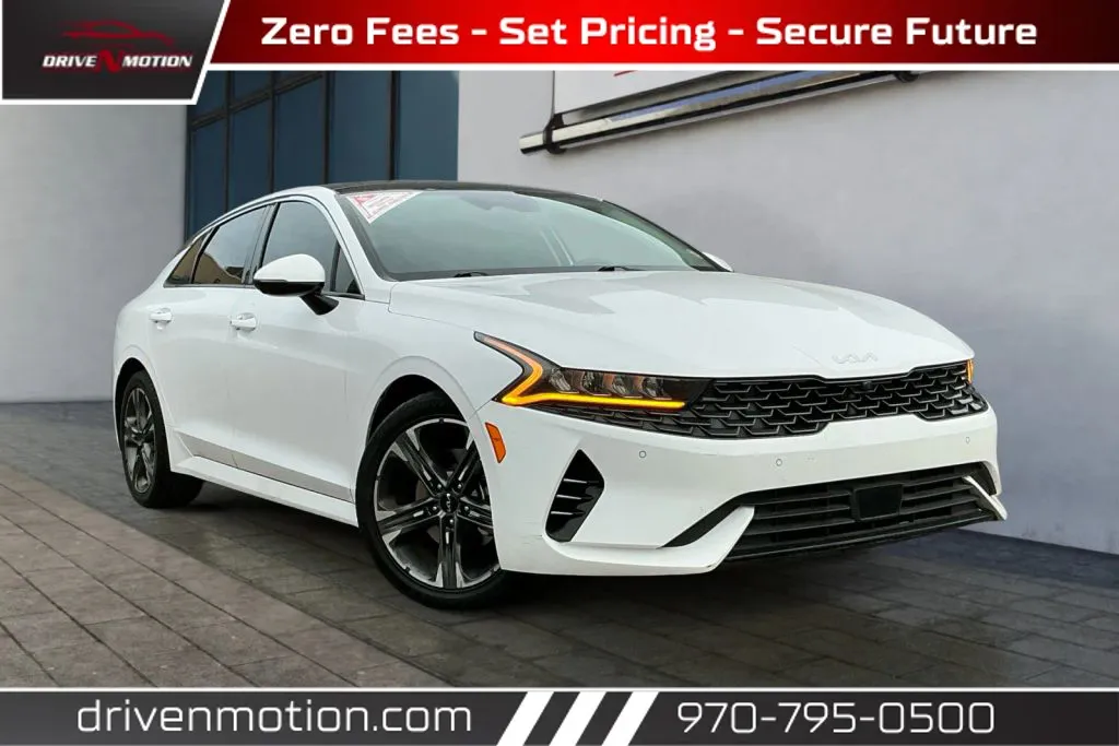 White 2022 Kia K5 EX Sedan 4D for sale in Greeley, CO