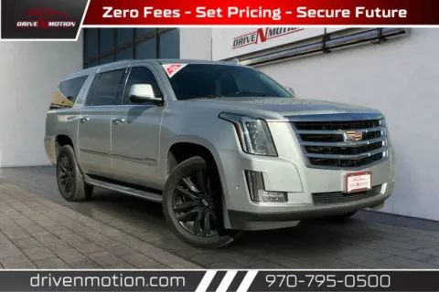 Silver 2018 Cadillac Escalade ESV Luxury Sport Utility 4D for sale in Greeley, CO