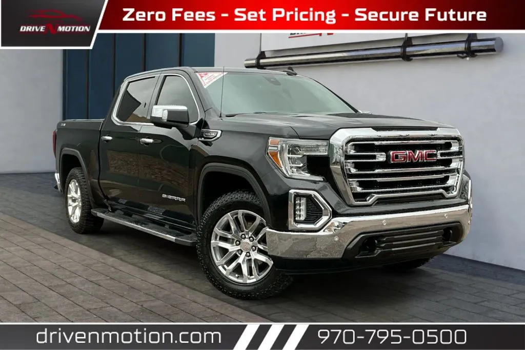 Black 2019 GMC Sierra 1500 Crew Cab SLT Pickup 4D 5 3/4 ft for sale in Greeley, CO