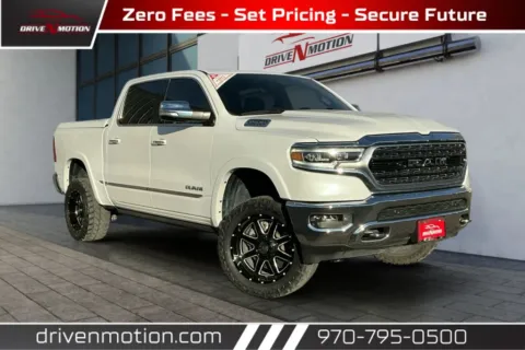 White 2022 Ram 1500 Crew Cab Limited Pickup 4D 5 1/2 ft for sale in Greeley, CO