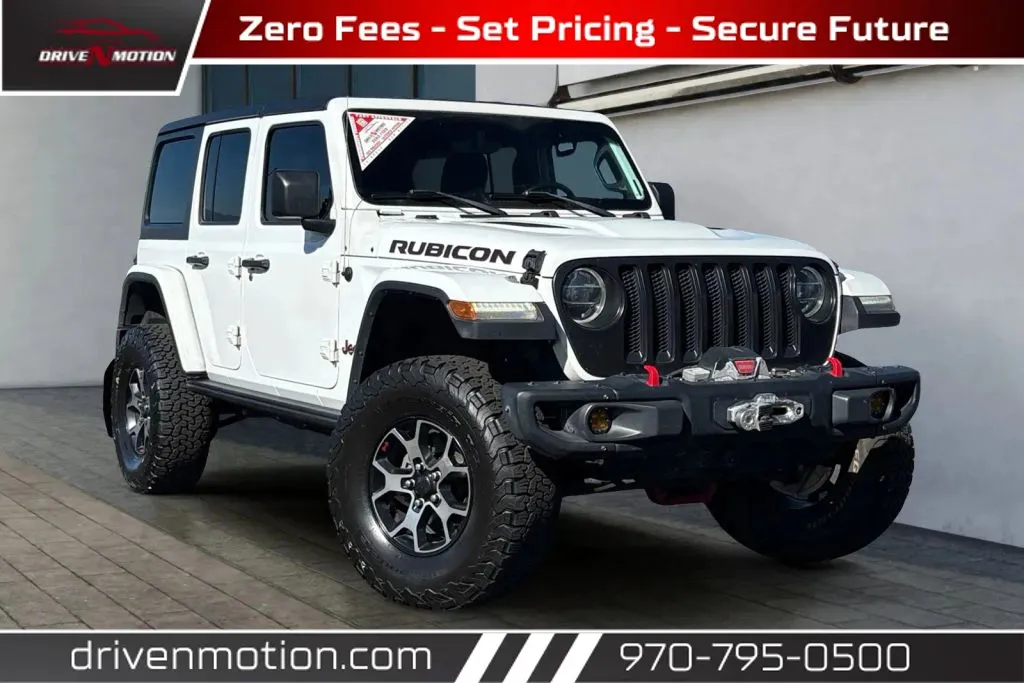 White 2018 Jeep Wrangler Unlimited All New Rubicon Sport Utility 4D for sale in Greeley, CO