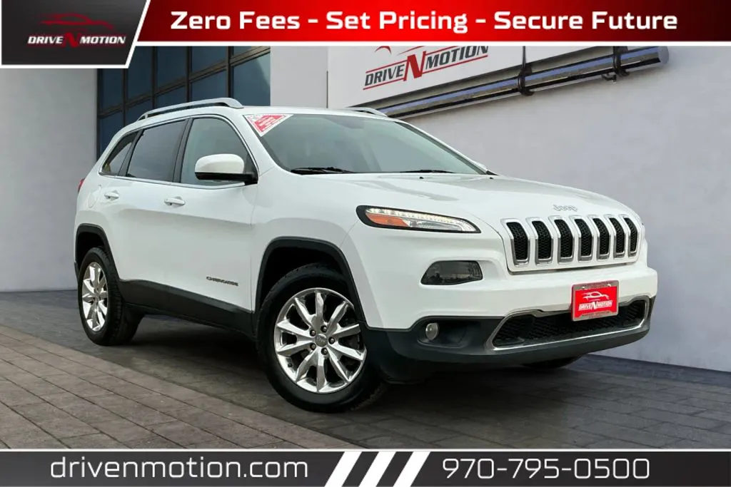 White 2016 Jeep Cherokee Limited Sport Utility 4D for sale in Greeley, CO
