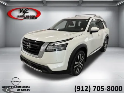 White 2024 Nissan Pathfinder Platinum for sale in Baxley, GA