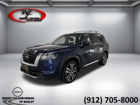 Blue 2024 Nissan Pathfinder Platinum for sale in Baxley, GA