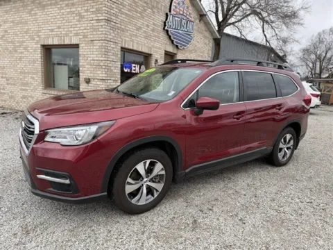 Red 2021 Subaru Ascent Premium 8-Passenger for sale in Wanatah, IN