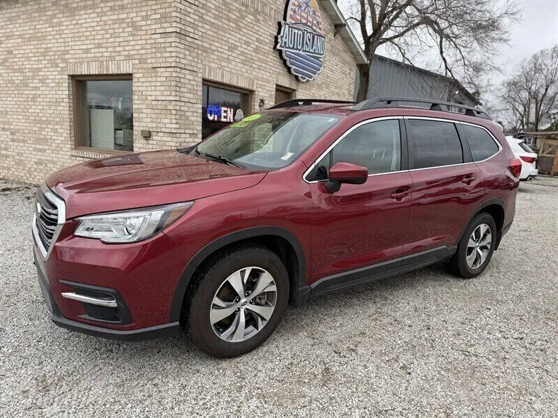 Red 2021 Subaru Ascent Premium 8-Passenger for sale in Wanatah, IN