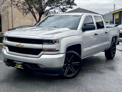 Silver 2018 Chevrolet Silverado 1500 Custom for sale in San Rafael, CA