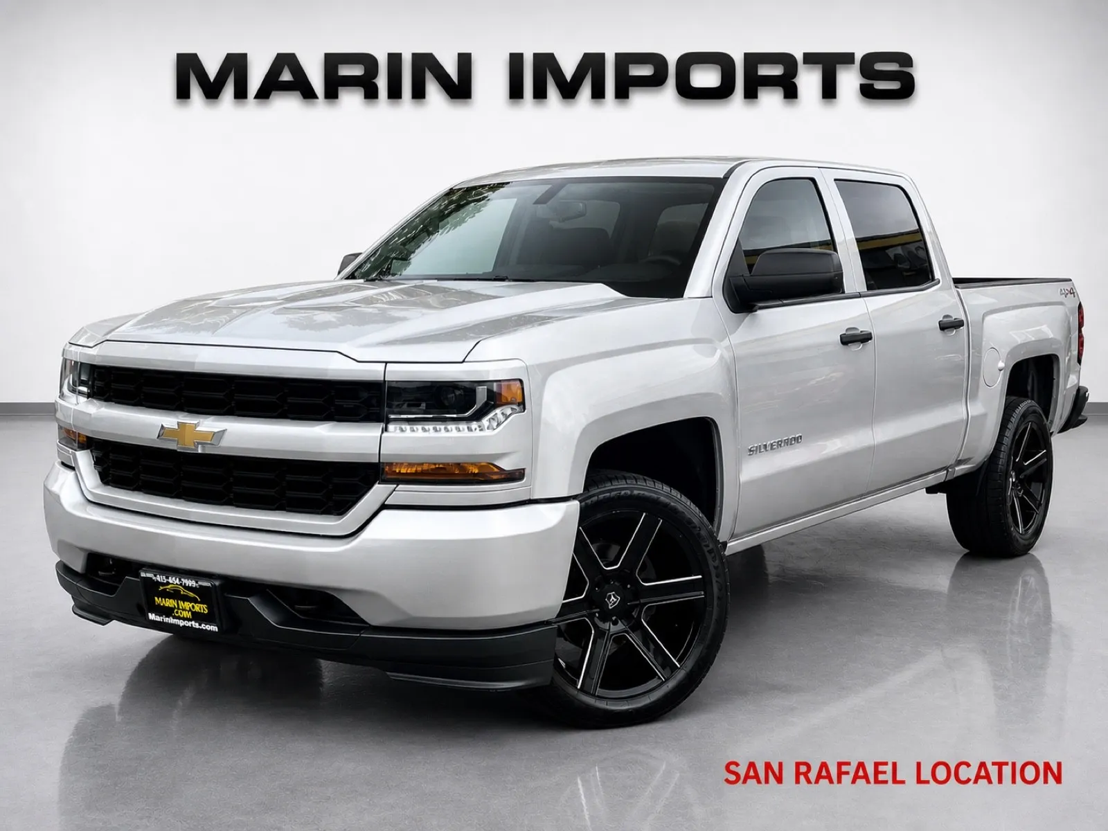 Silver 2018 Chevrolet Silverado 1500 Custom for sale in San Rafael, CA