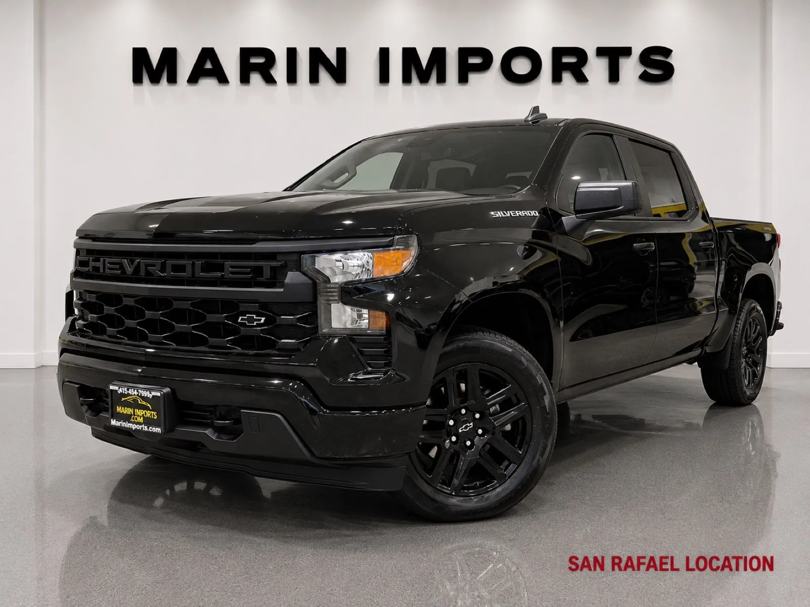 Black 2023 Chevrolet Silverado 1500 Custom for sale in San Rafael, CA