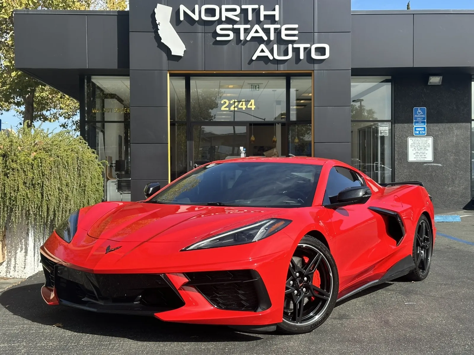 Red 2020 Chevrolet Corvette 3LT for sale in Walnut Creek, CA