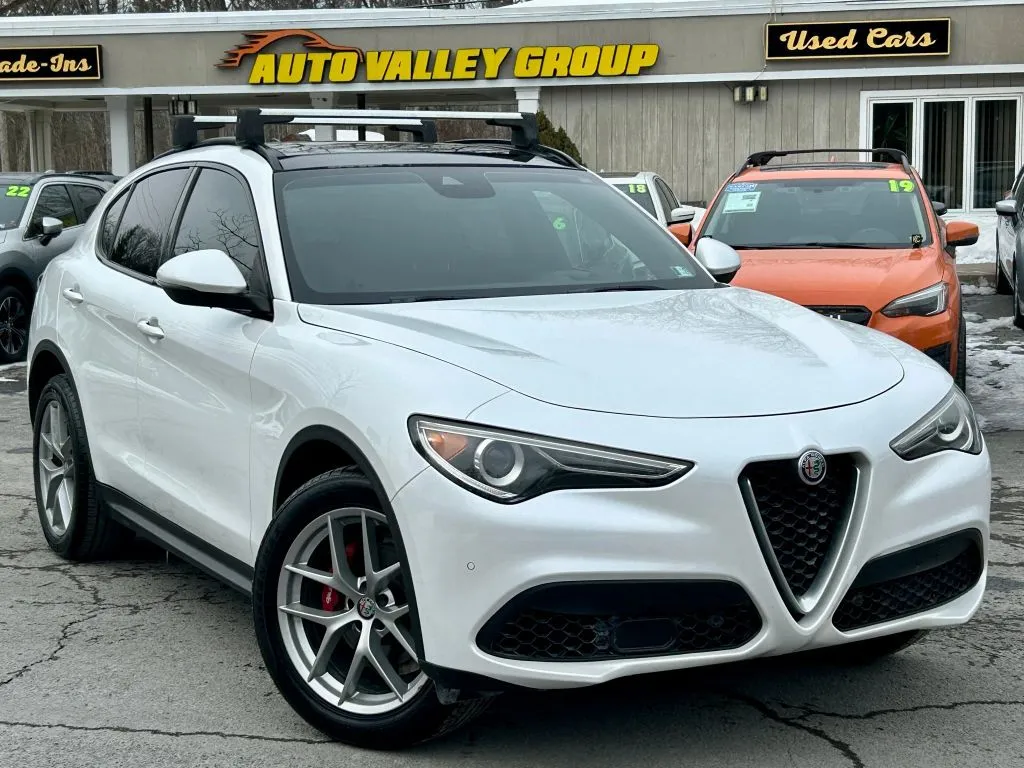 White 2018 Alfa Romeo Stelvio Ti Sport SUV 4D for sale in East Stroudsburg, PA
