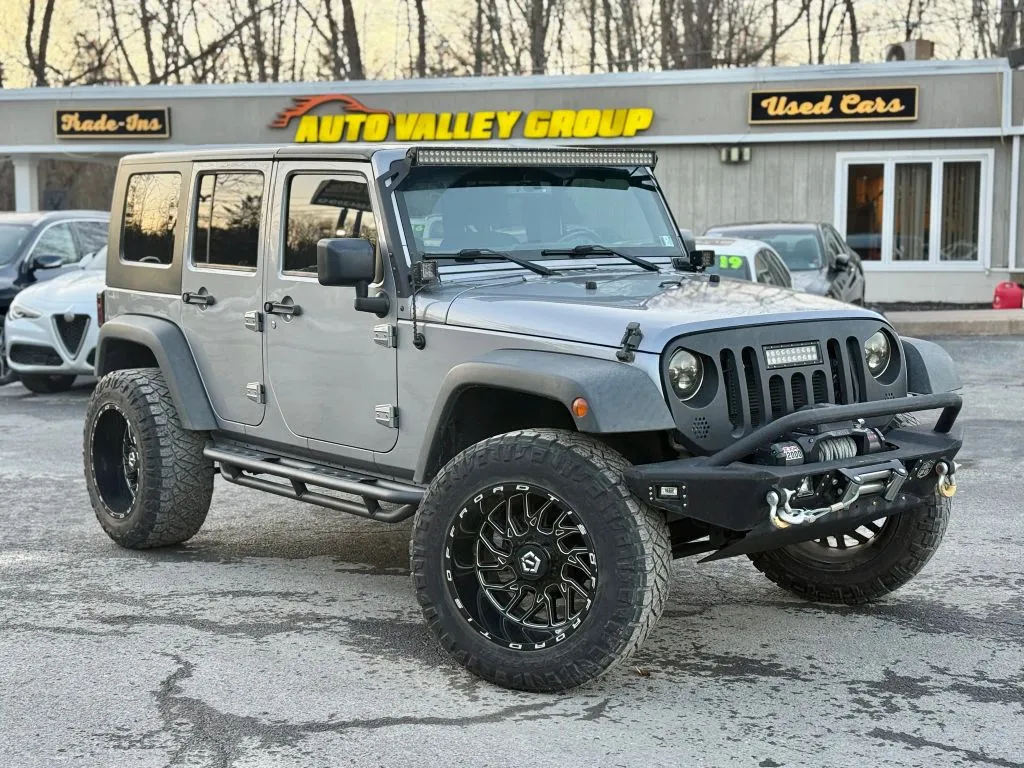 Silver 2015 Jeep Wrangler Unlimited Willys Wheeler Sport Utility 4D for sale in East Stroudsburg, PA