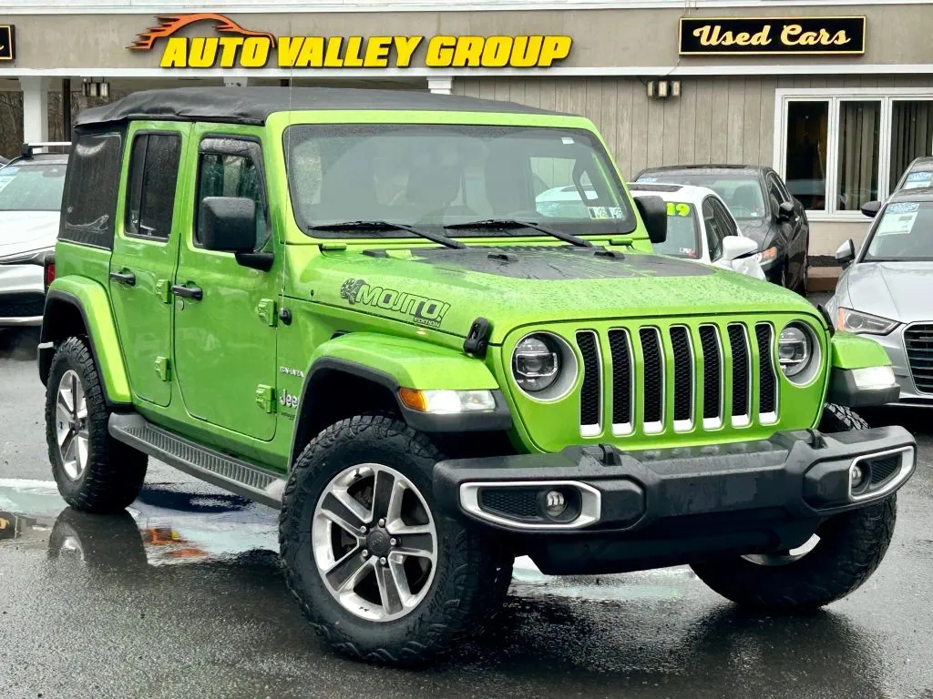 Green 2018 Jeep Wrangler Unlimited All New Sahara Sport Utility 4D for sale in East Stroudsburg, PA