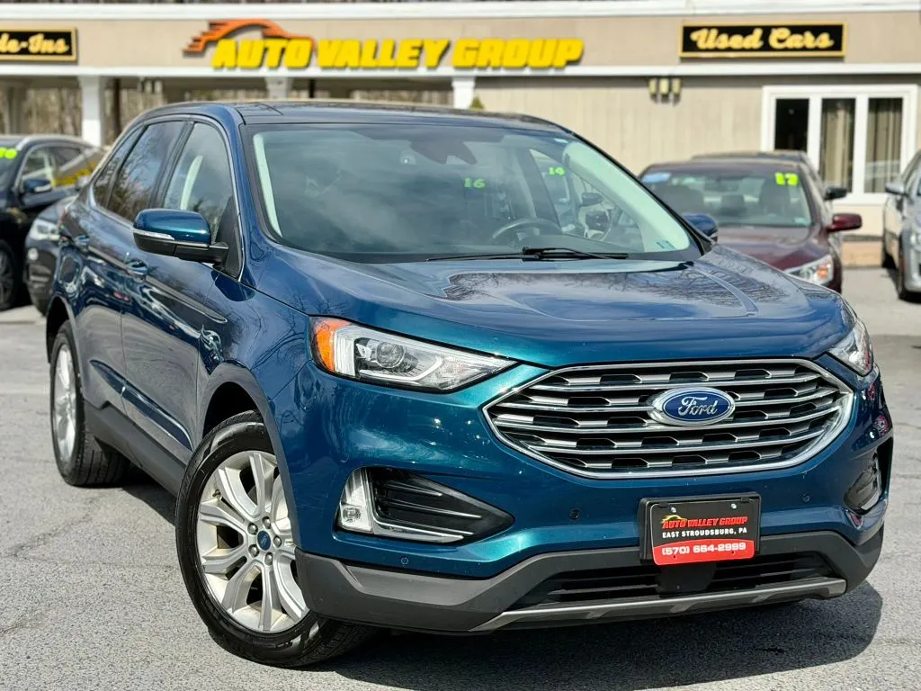 Blue 2020 Ford Edge Titanium Sport Utility 4D for sale in East Stroudsburg, PA