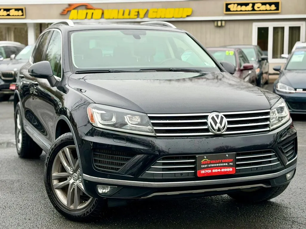 Black 2016 Volkswagen Touareg TDI Lux Sport Utility 4D for sale in East Stroudsburg, PA