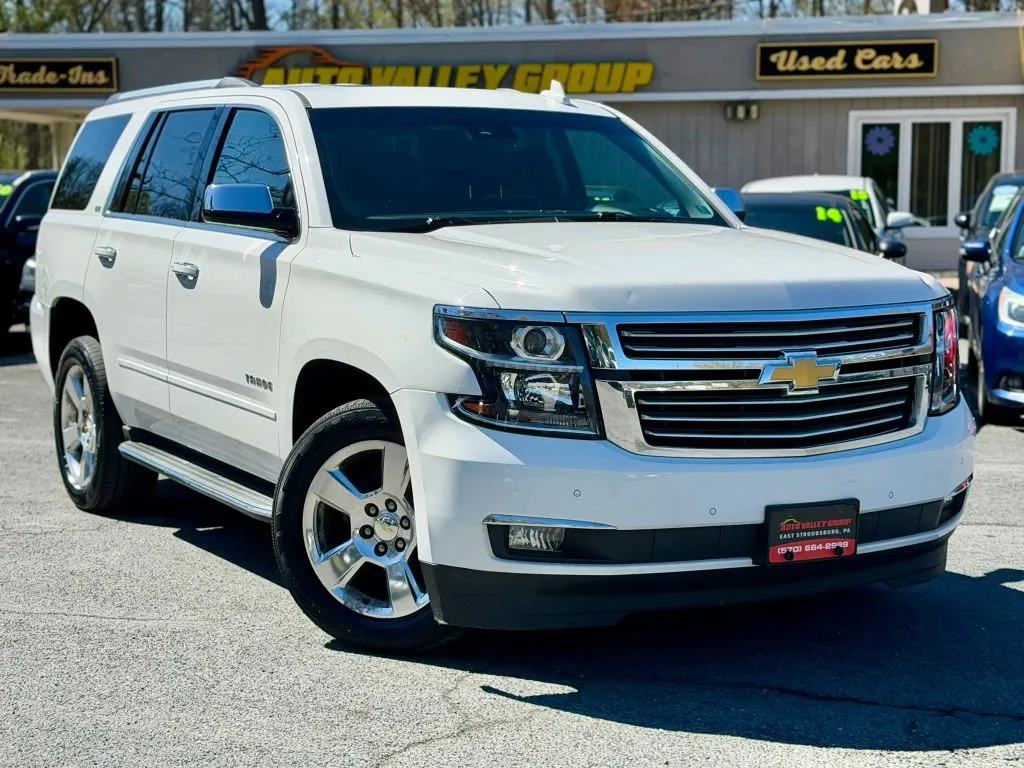 White 2015 Chevrolet Tahoe LTZ Sport Utility 4D for sale in East Stroudsburg, PA