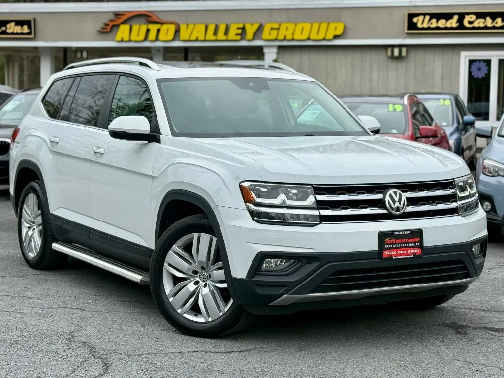 White 2019 Volkswagen Atlas SE 4Motion w/Tech Pkg Sport Utility 4D for sale in East Stroudsburg, PA