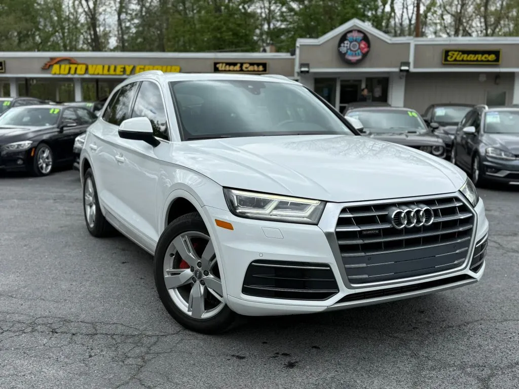 White 2018 Audi Q5 Premium Plus w/Technology Value Pkg Sport Utility 4D for sale in East Stroudsburg, PA